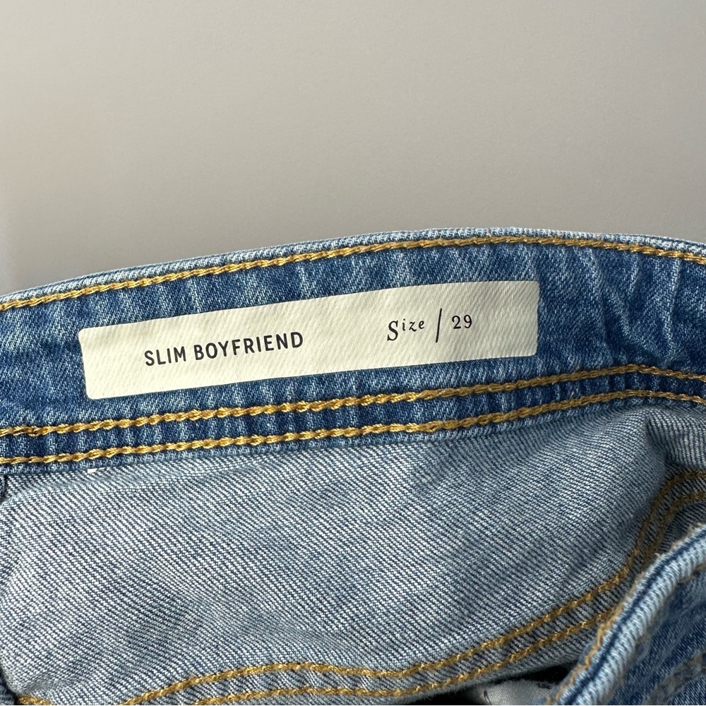 Pilcro Light Blue Straight Leg Jeans - Picture 12 of 14